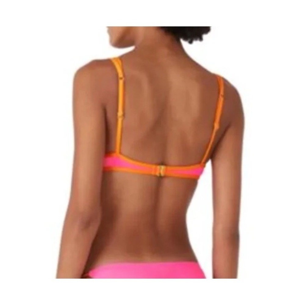 kate spade New York Women's U-Wire Pink Swim Bikini Top Swimsuit Size Small - Picture 2 of 5